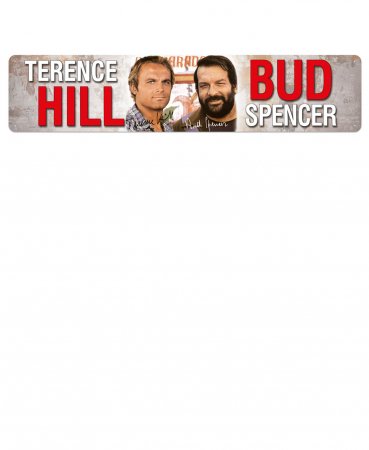 Bud Spencer Strassenschild Foto Zwei wie Pech und Schwefel
