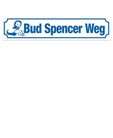 Bud Spencer Weg Strassenschild