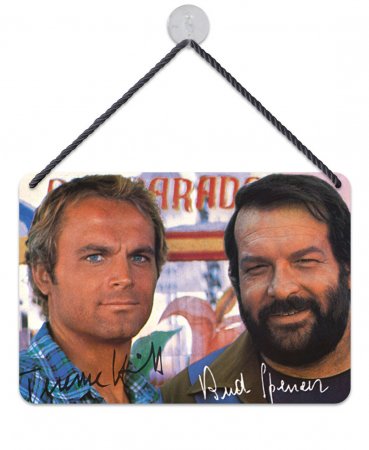 Bud Spencer Terence Hill Kult-Hänger Foto Pech und Schwefel