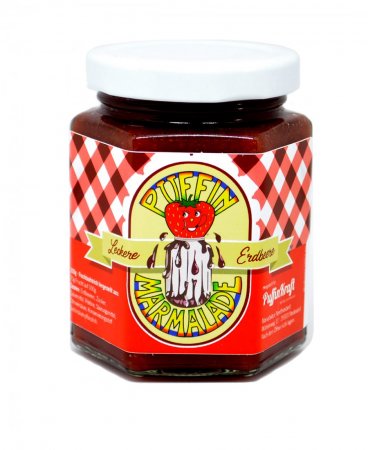 Erdbeer-Fruchtaufstrich von Puffin Marmelade