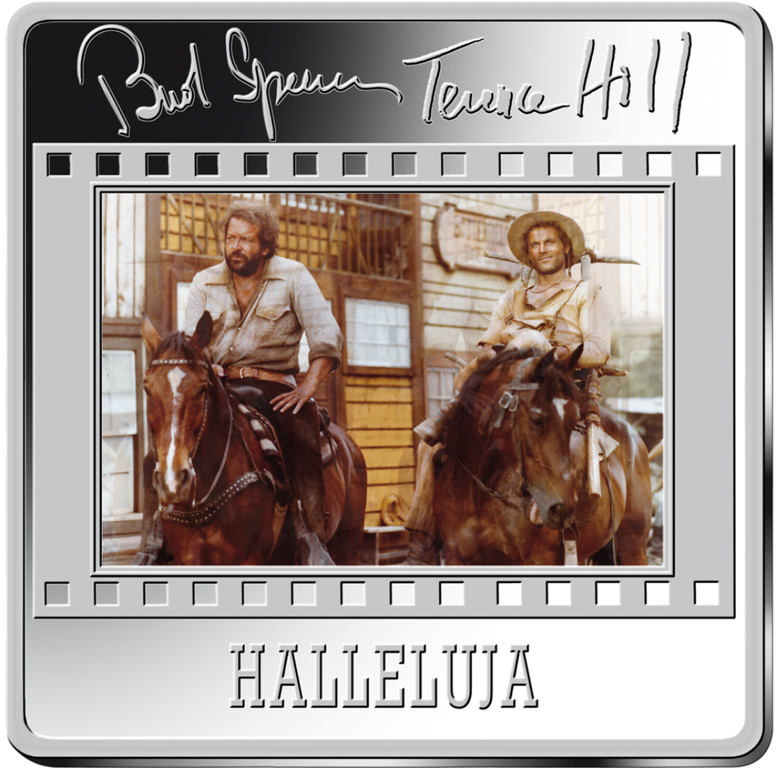 3erSet DiaRahmen Bud Spencer & Terence Hill, Silber
