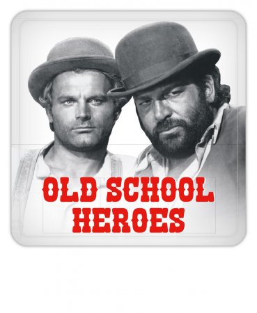 Bud Spencer / Terence Hill Kult Bier Deckel -  Old School Heroes