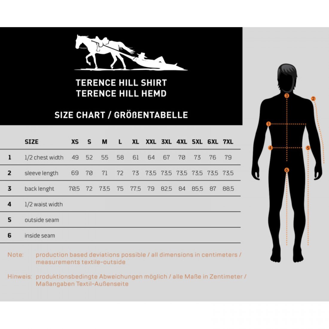 Terence Hill Jeans Hemd Blau