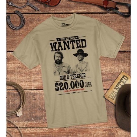 Bud Spencer Terence Hill Shirt Wanted $20.000 Sand