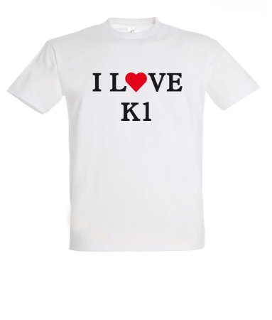 I Love K1 Shirt aus Zwei Bärenstarke Typen Weiss