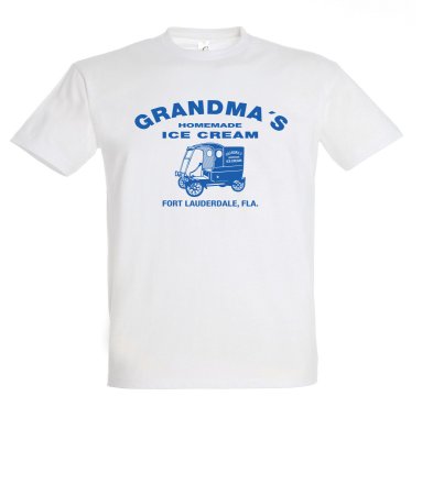 Shirt Grandmas Homemade Ice Cream aus Zwei sind nicht zu bremsen Weiss