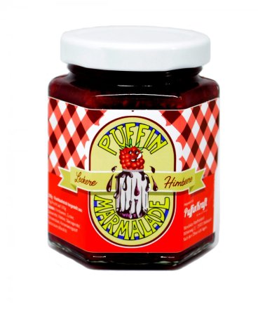 Himbeer-Fruchtaufstrich von Puffin Marmelade
