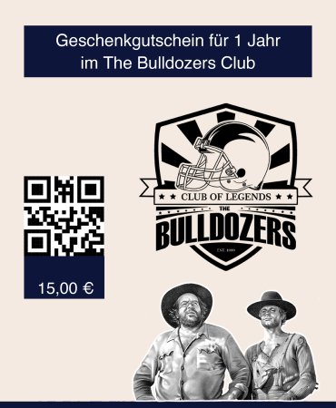 Bulldozer Club-Gutschein für 15,- EUR