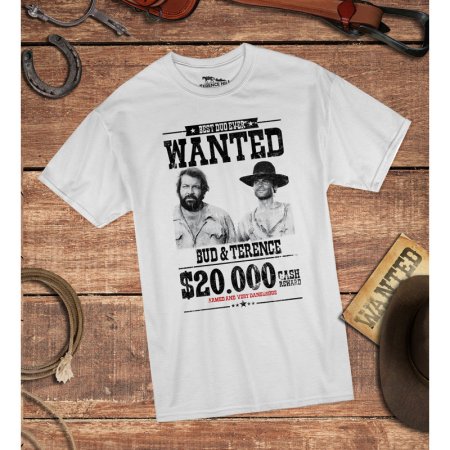 Bud Spencer Terence Hill Shirt Wanted $20.000 Weiss