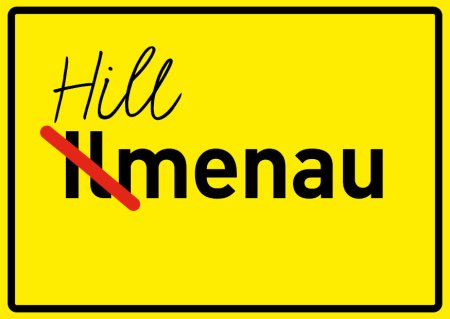 Hillmenau Blechpostkarte 10,5 x 14,8 cm
